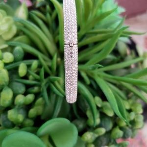 Silver plated Rhinestone bangle